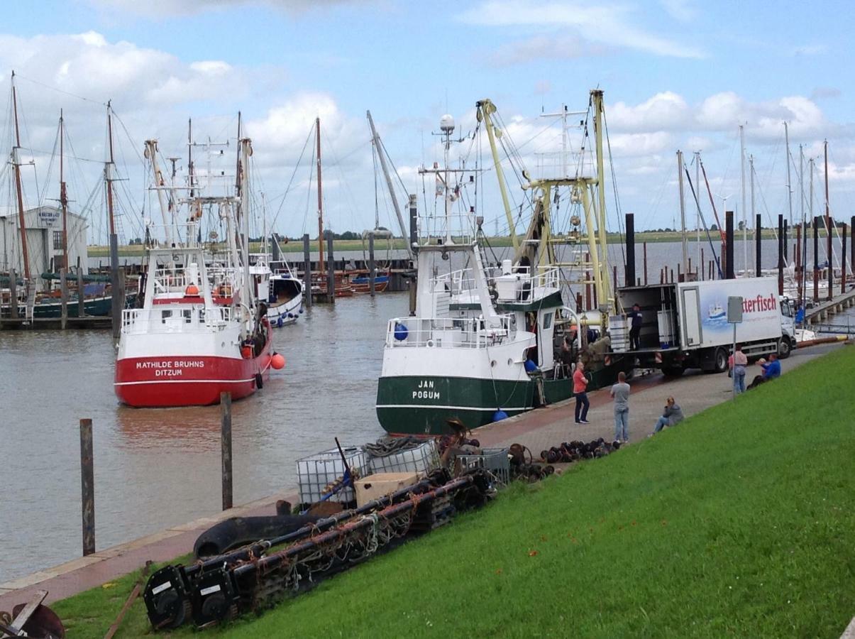 Vier Sterne Am Hafen, Ditzum Exterior foto
